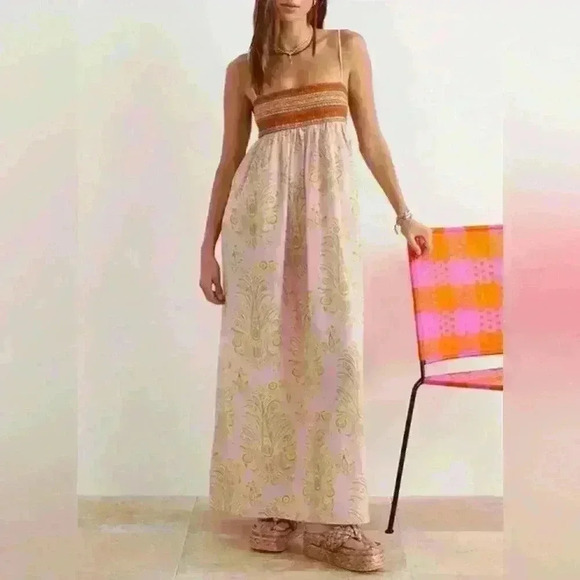 Dresses & Skirts - Vibrant Floral Print A-Line Maxi Dress
